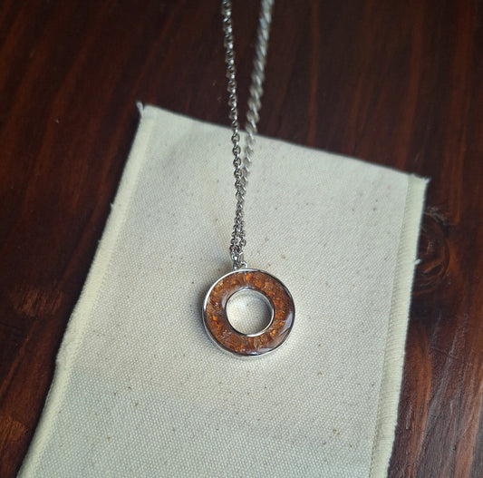 Silver Spessartine Malkia Necklace
