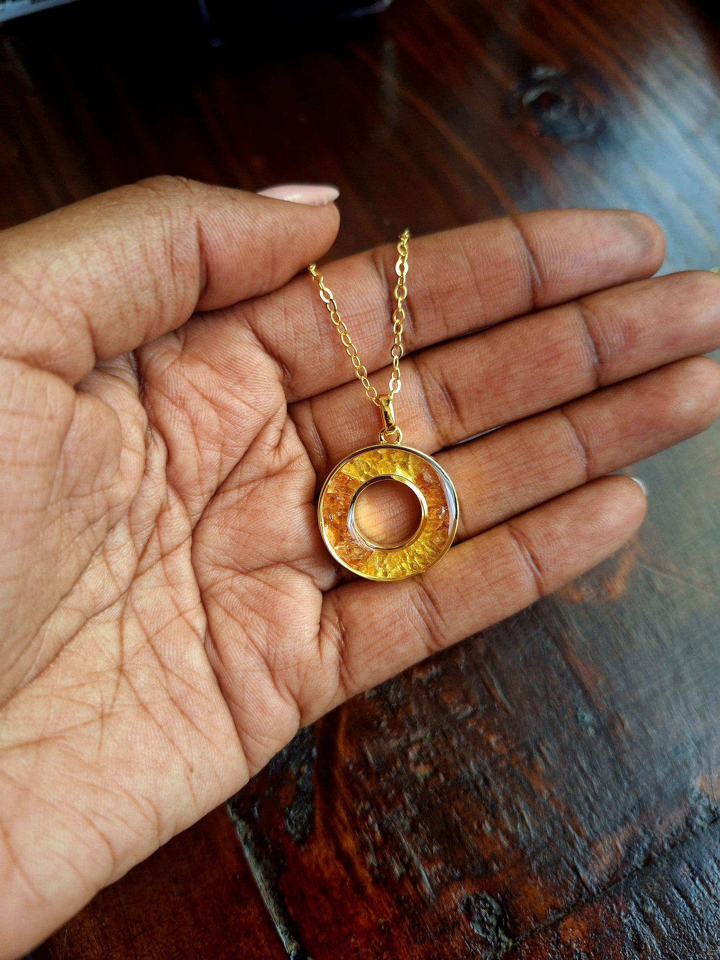 Gold Fire Malkia Necklace