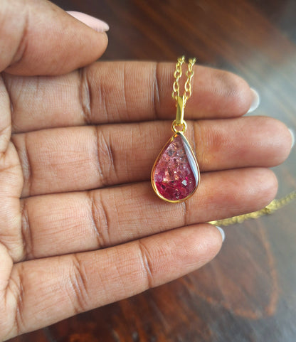 Gold Pink Delight Chozi Necklace