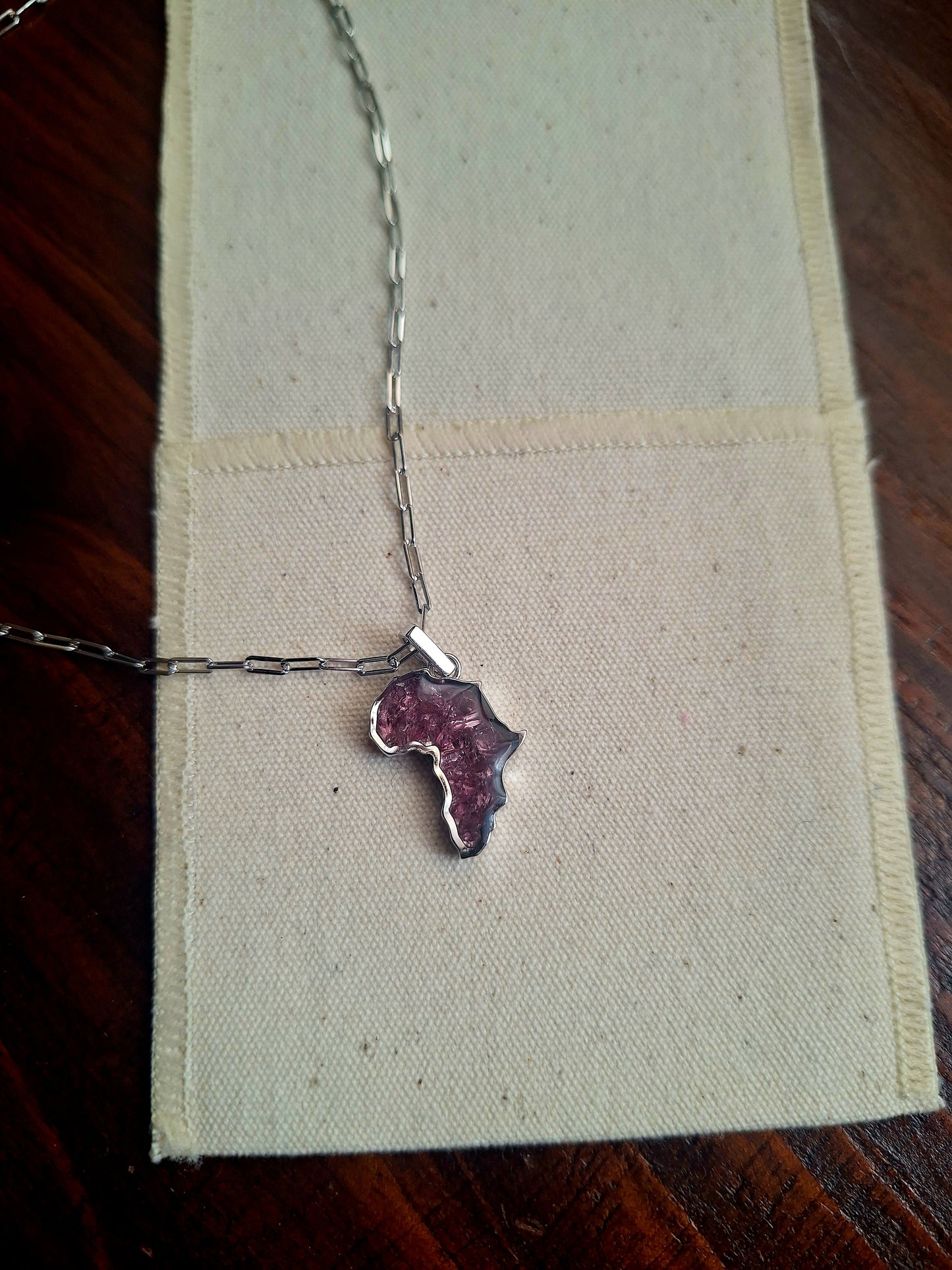 Silver Rhodolite Mini Afrika Necklace