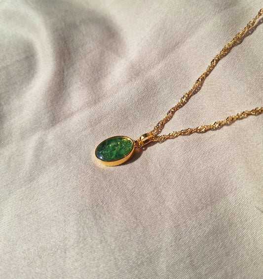 Gold Binti Tsavorite Necklace