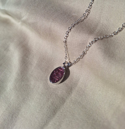 Silver Rhodolite Binti Necklace