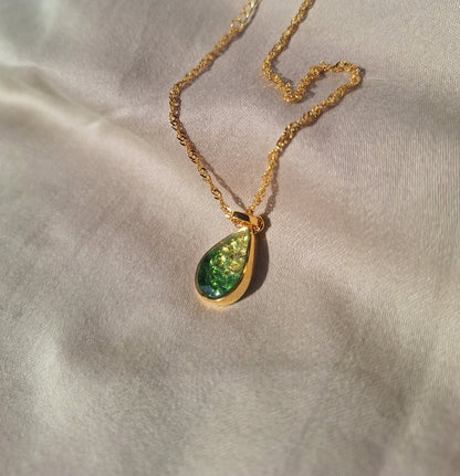 Gold Tsavorite Ombre Chozi Necklace