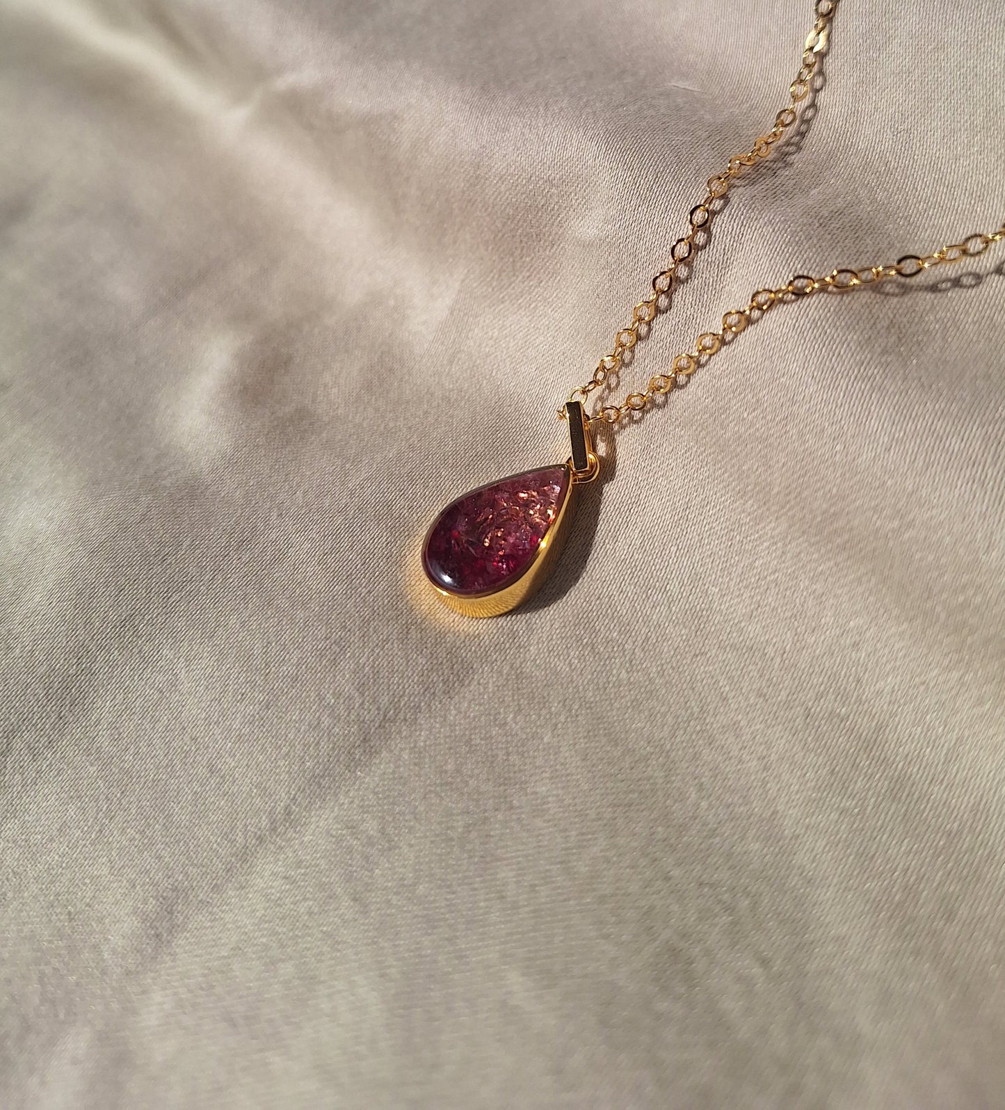 Gold Pink Delight Chozi Necklace
