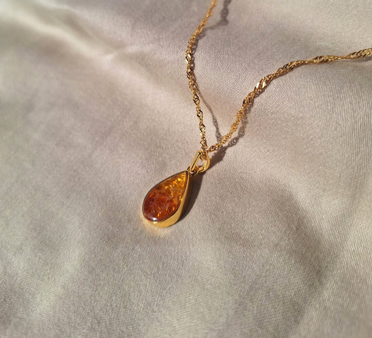 Gold Fire Chozi Necklace