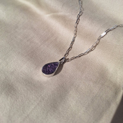 Silver Amethyst Chozi Necklace