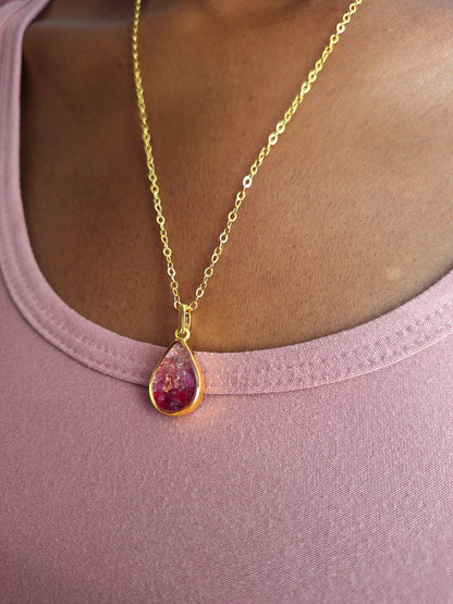 Gold Pink Delight Chozi Necklace
