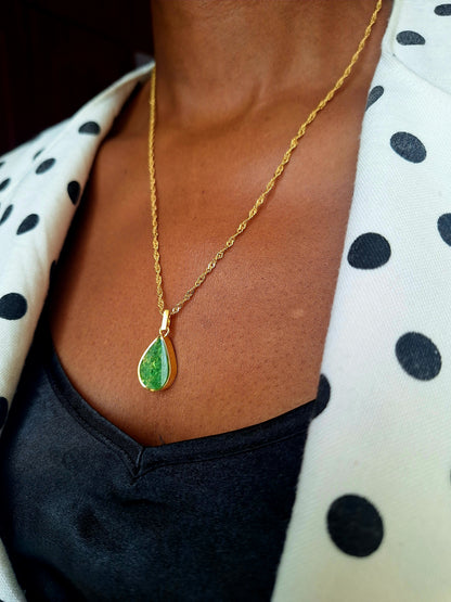 Gold Tsavorite Chozi Necklace