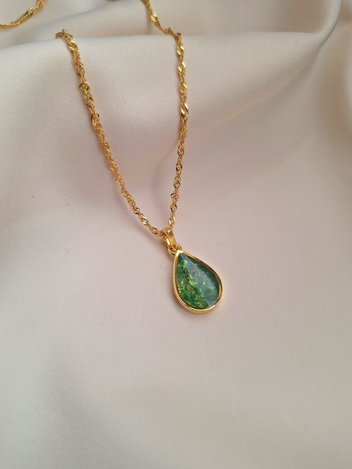 Gold Tsavorite Chozi Necklace