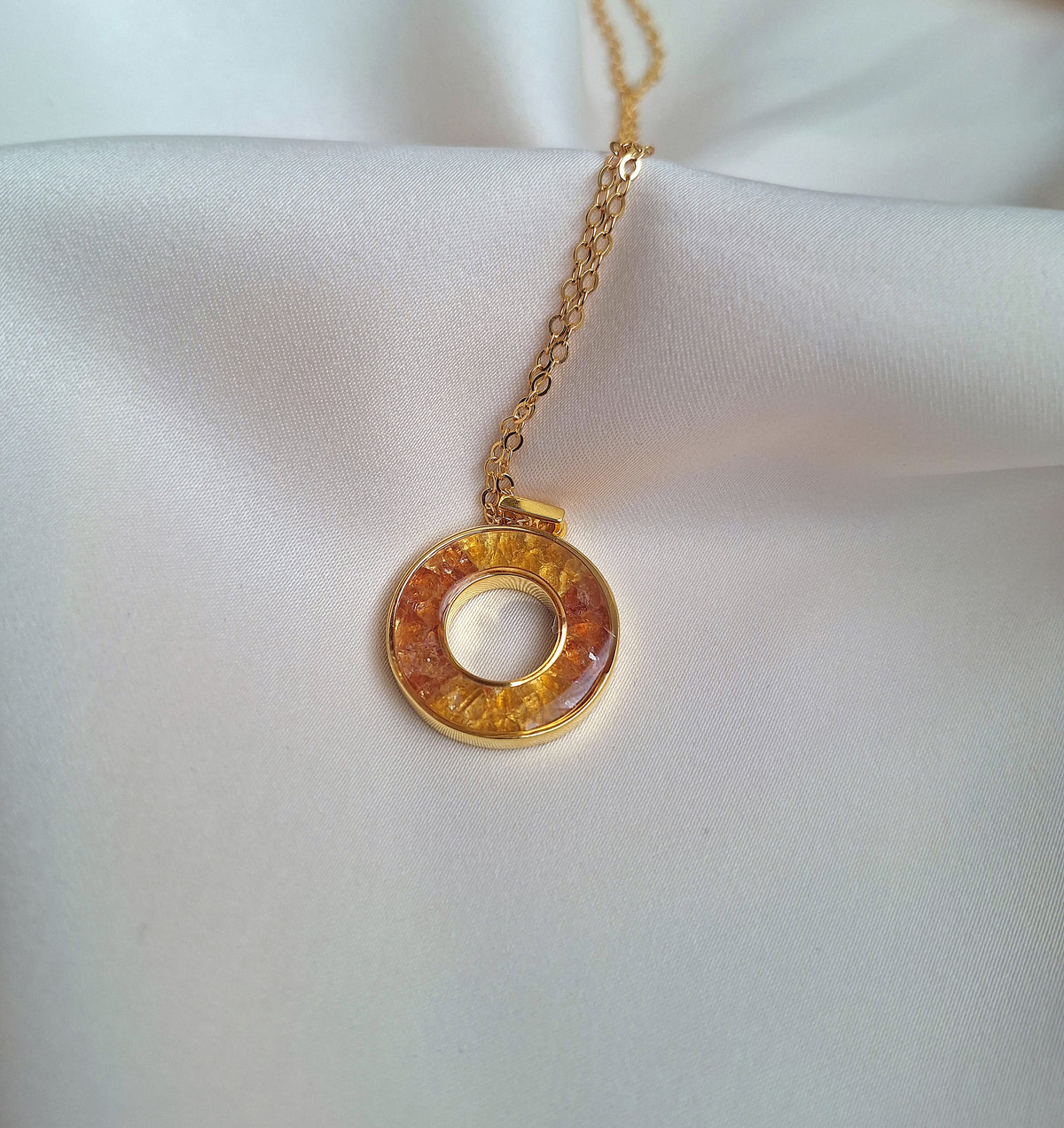 Gold Fire Malkia Necklace