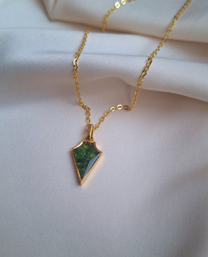 Gold Tsavorite Ngao Necklace