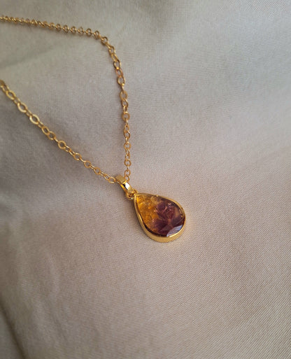Gold Flower Chozi Necklace