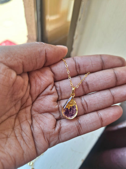 Gold Flower Chozi Necklace