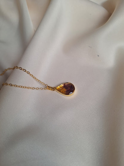 Gold Flower Chozi Necklace