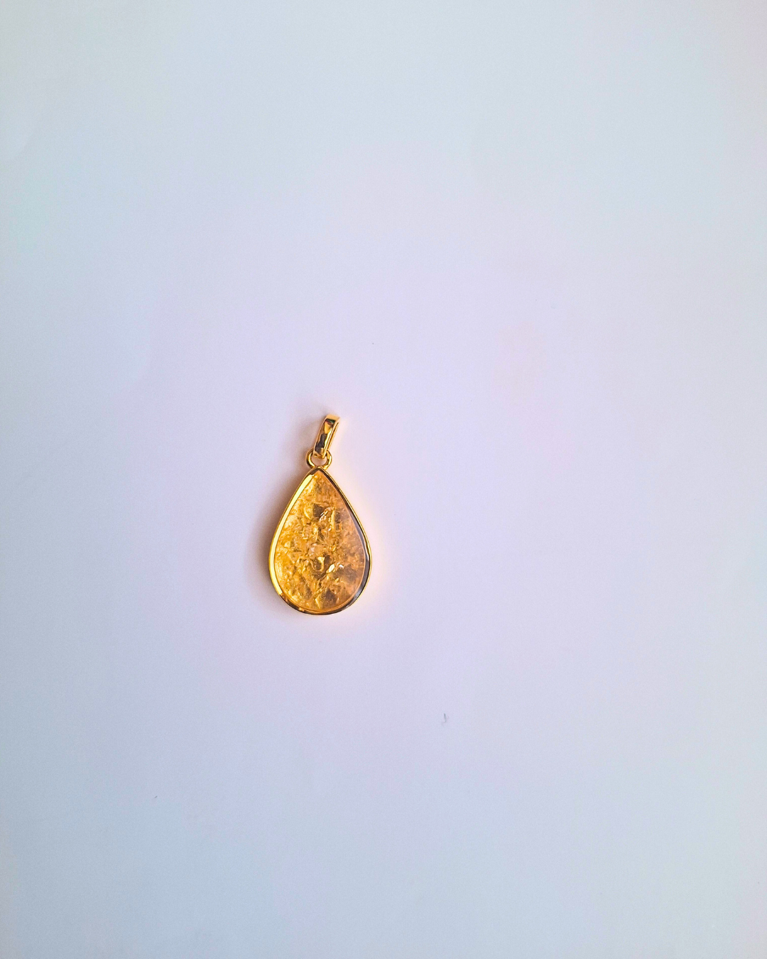 Gold Quartz Chozi Pendant