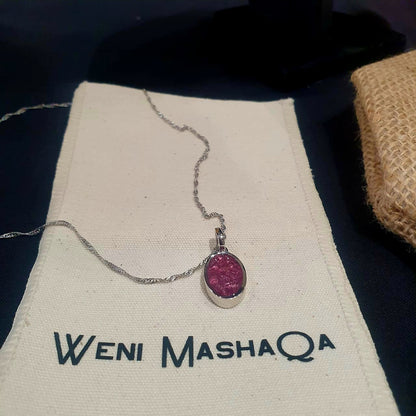 Silver Rhodolite Binti Necklace