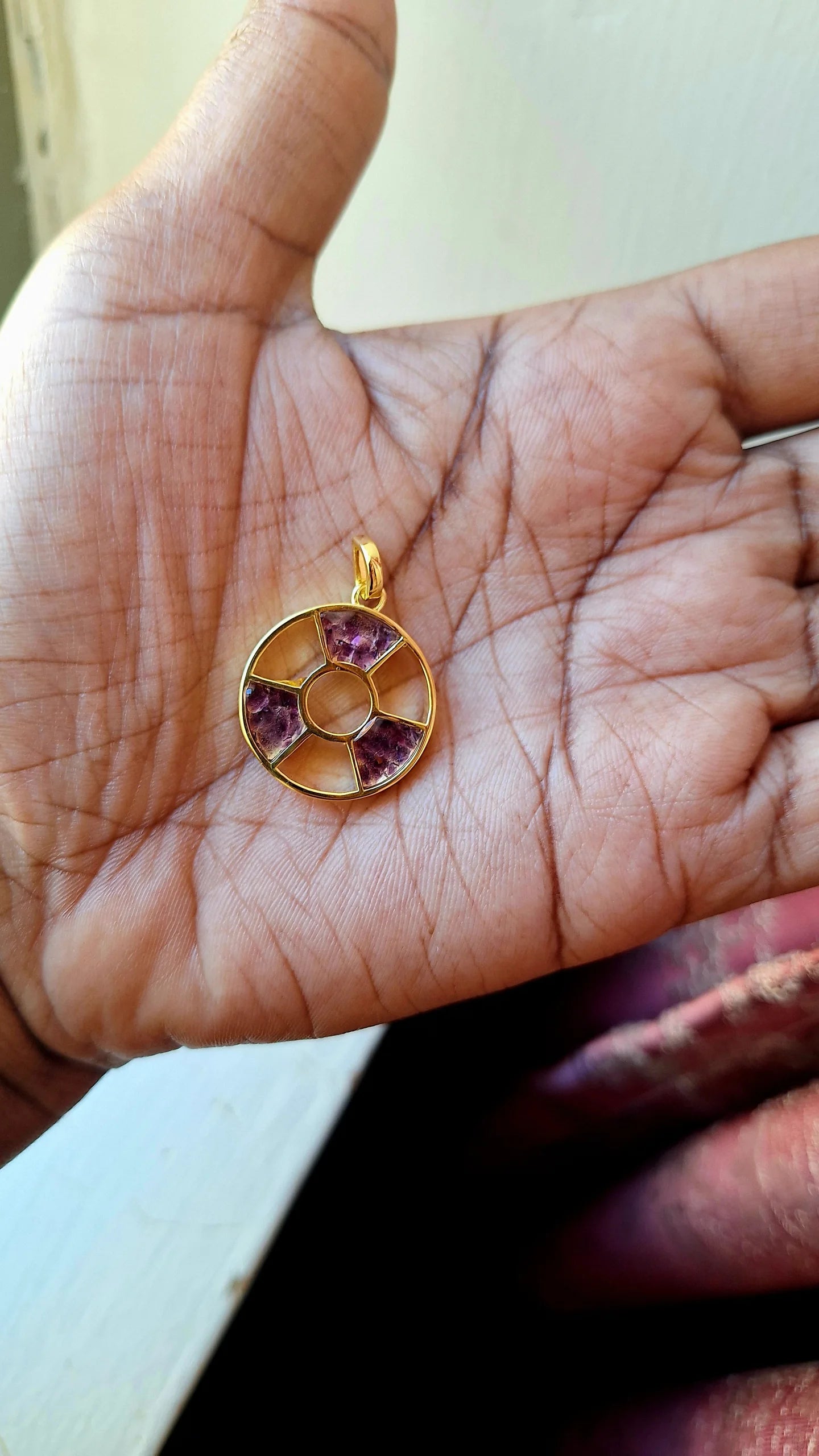 Gold Amethyst Tania Necklace